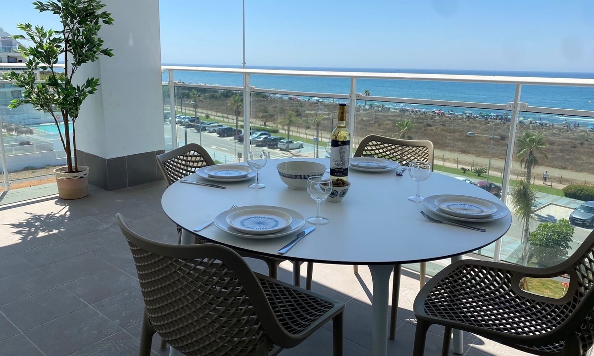 El Morche Apartment | Apartment Torrox Costa, new & luxurious for 6p, 3 balconies, first line sea view