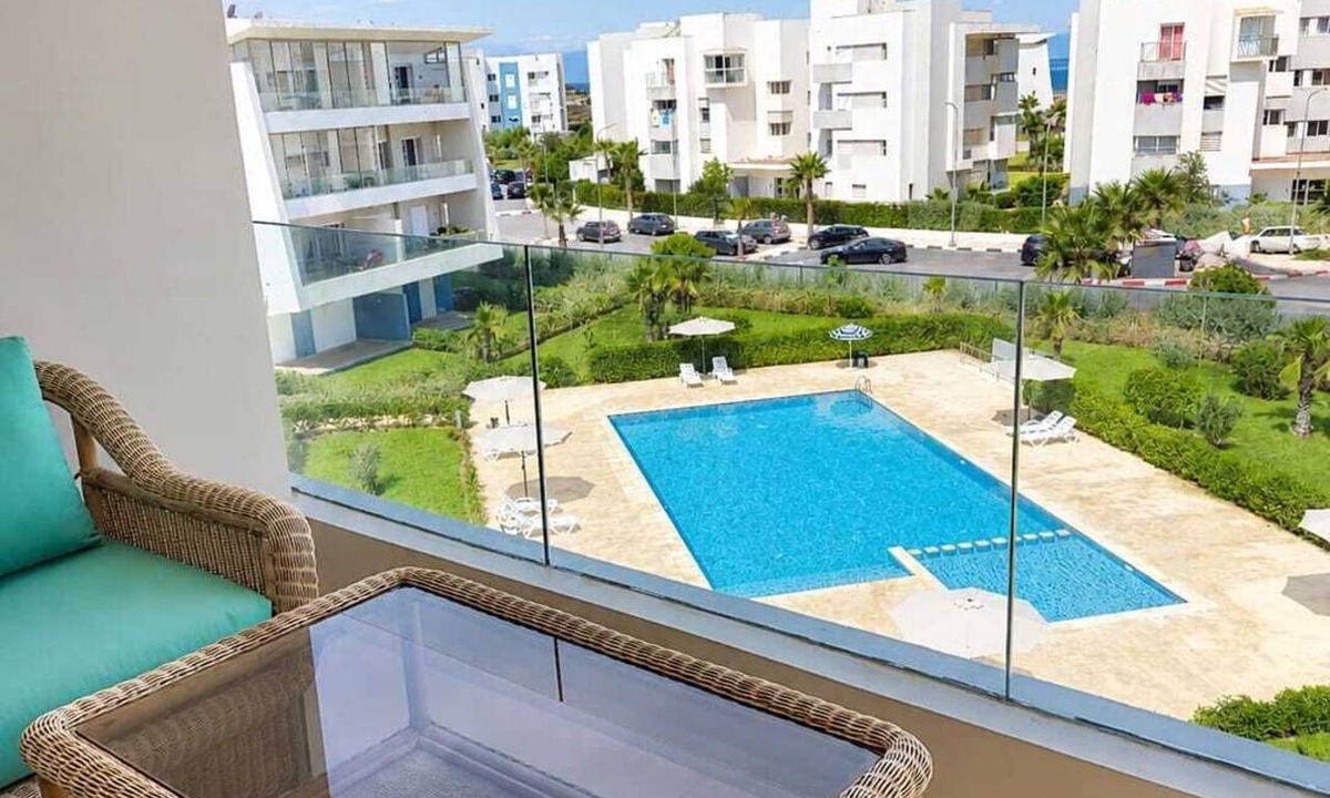 Lamharza Essahel Apartment | Beachfront Apartment in Sidi Rahal | Pool & Parking, Ocean View, Blue View