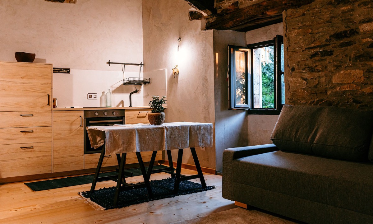Lugo Apartment | Casa Chaín, Appartement Moderne en Plein Nature. Maison Renouvelé en Pierre