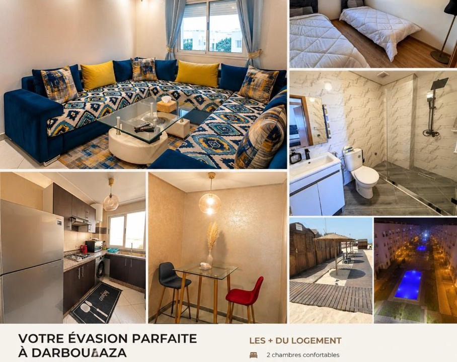 Tamariss Apartment | Maison balnéaire à darbouaaza
