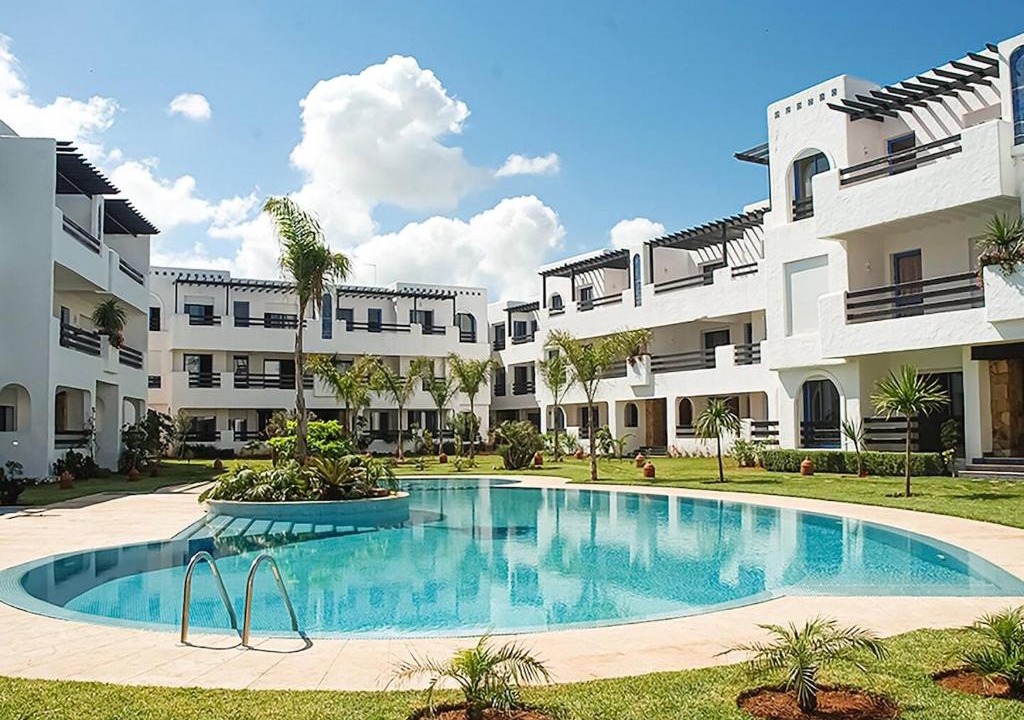 Skhirat Plage Apartment | MOU - Appartement moderne 2 chambres avec piscine à Skhirat Plage