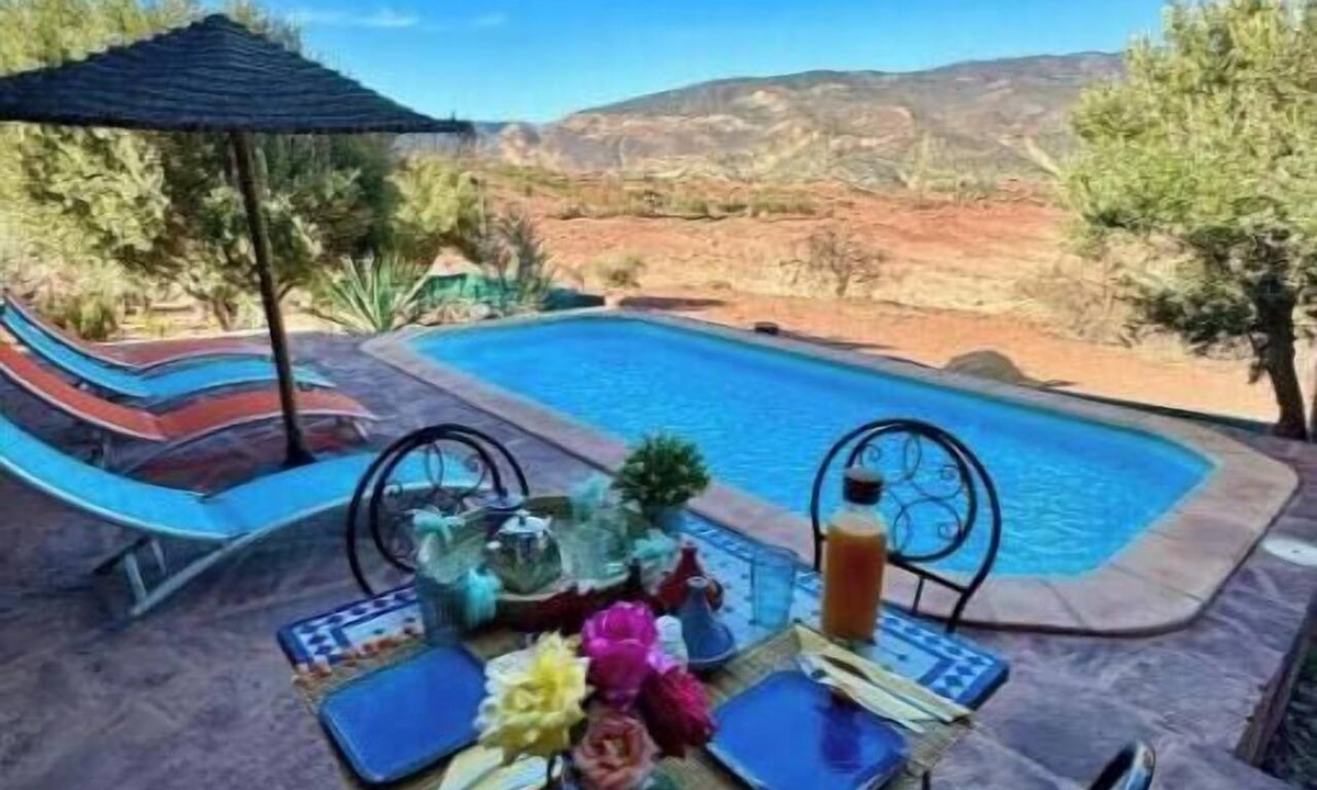 Bine el Ouidane Villa | Villa Cathédrale – Lake view, private pool, and fireplace. A peaceful getaway!