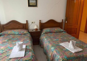 Hostal restaurante Seoane - Twin room in Os Carballos