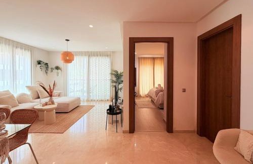 Rabat Apartment | Boho chic 1BR Eagle Hills Dar essalam - Pool & Gym