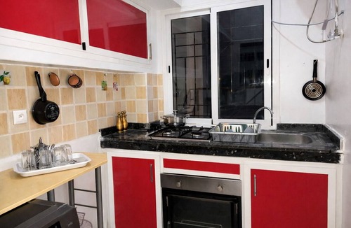 Oulad Azzouz Apartment | Charming 2-Bedroom Apartment with Moroccan Salon near Aquain Tamaris, Casablanca