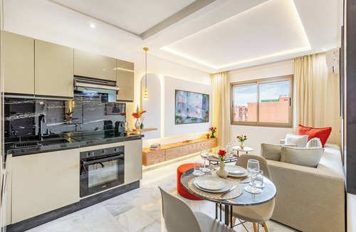 El Hara Apartment | Cosy 1BR Apartment in Guéliz, Free Parking, Near Carré Eden Mall