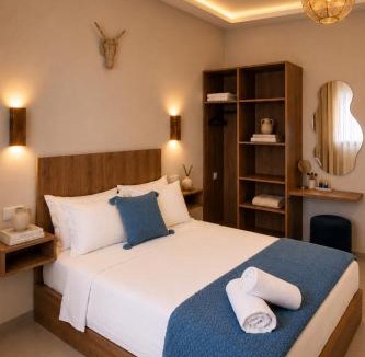 Imi Ouaddar Apartment | Luxury Dark Boho, Direct Access to Beach, Private Balcony, Rooftop, Parking & AC