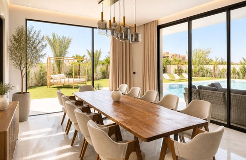 Agdal Villa | Luxury villa Zakarya heated pool fitness jacuzzi