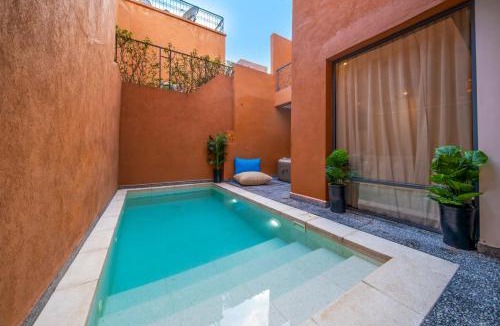 Semlalia Villa | Maison Zen 4 Suites, Private Indoor Pool, Jacuzzi & Gym, Central Marrakech