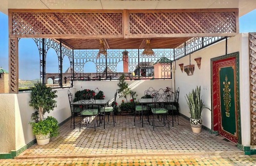 R'habet Zbib Apartment | Riad Dar Bouzoubaa Rooftop Apartment with Views of the Medina, Fes