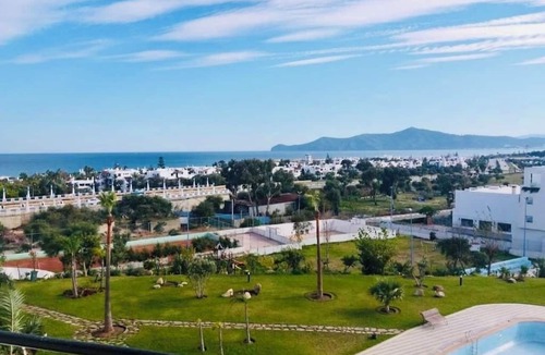 Marina Smir Apartment | Superb Colina Smir apartment, swimming pool view in front of magnificent Kabila Beach