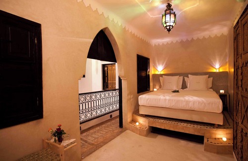 Bab Taghzout Hotel | Twin single bed in cosy lil riad