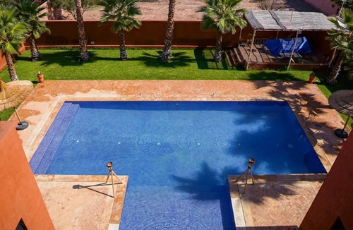 Sidi Abdallah Ghiat Villa | VILLA NOÛR PALACE with jacuzzi pool in Marrakech, Quiet, view of the High Atlas mountains