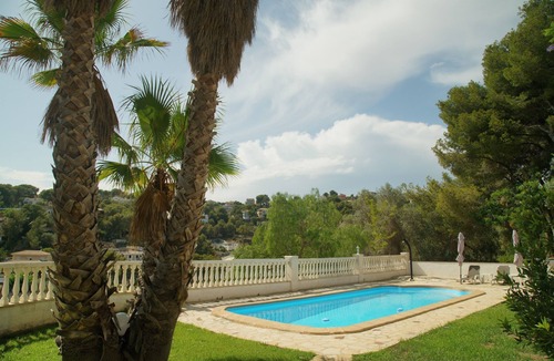 Cunit Villa | Villa Recuerdo - Spanish villa with sea view and pool - 8 min. to the beach