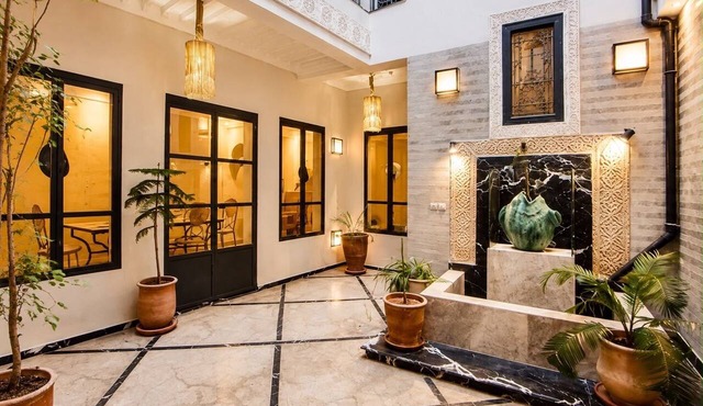 2-bedroom riad in enchanting Marrakech with cool AC breeze
