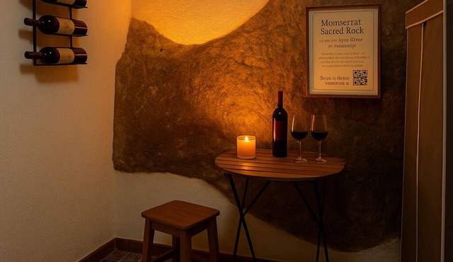 3-Story Gaudi Building with Montserrat Stone in Monistrol de Montserrat