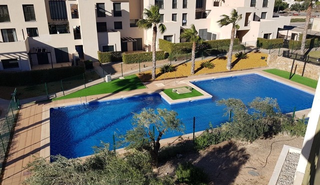 Apartment Corvera Golf with Mountain View, Shared Pool & Wi-Fi in Murcia