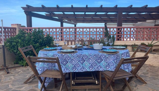 Apartment 'Mar De Luz' with Sea View, Shared Pool and Air Conditioning in La Manga