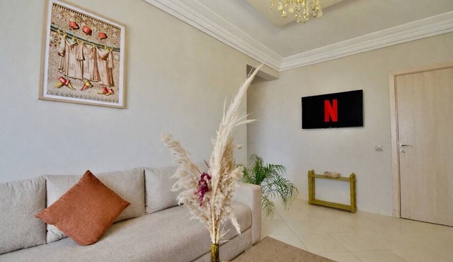 Appartement élégant 7mn de Guéliz –WiFi & Netflix