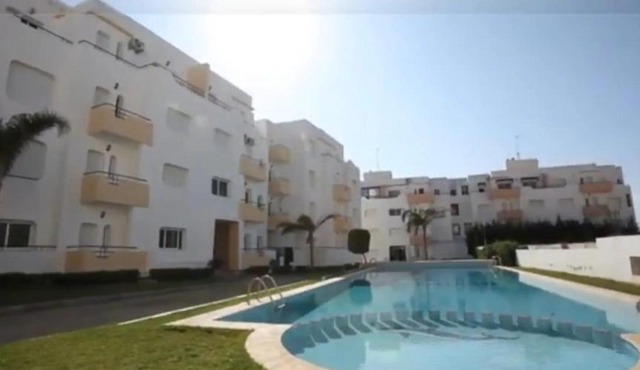 Appartement 3 avec piscines, vue mer et accès à la plage à Achakar Hill, Tanger