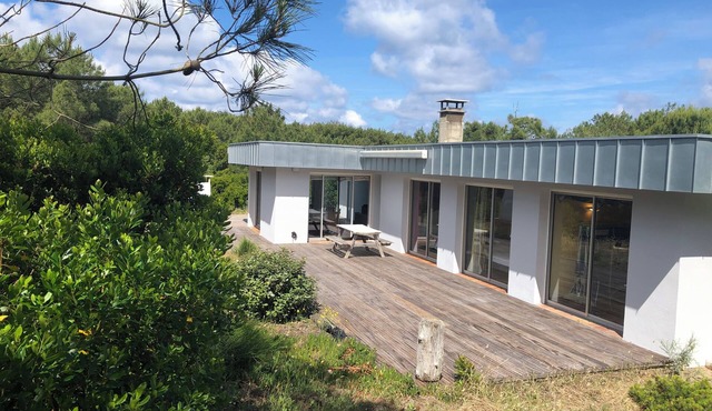 CAP FERRET modern villa, direct ocean access, pine forest view 8-10 people in Cap-Ferret