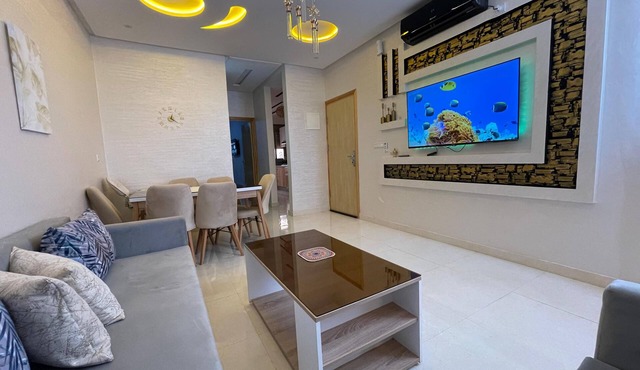 Charming 3-bedroom apartment with WiFi, AC in brilliant Saidia in Saidia