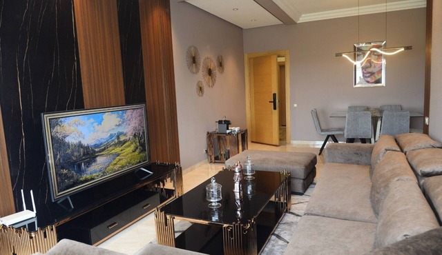 Luxurious apartment with waterfront pool