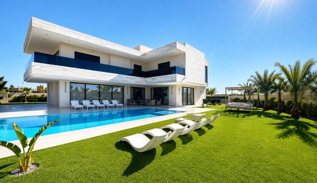 Luxury villa Zakarya heated pool fitness jacuzzi