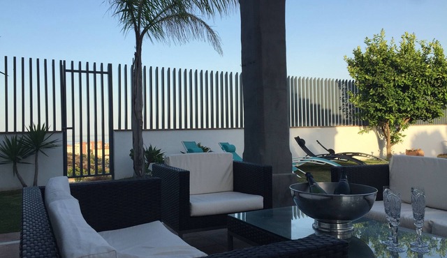 Modern Nordic inspired 4 bedroom villa with pool and fantastic views in Estepona in Estepona