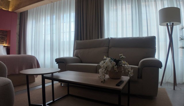 Spacious Premium Studio with a King-Size Bed Inside the City Walls in Lugo