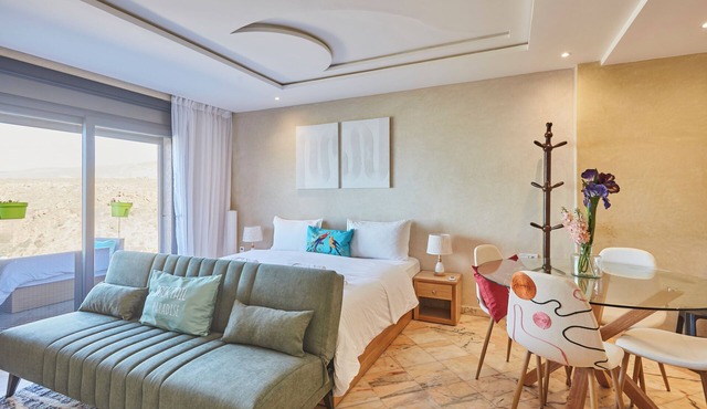 Surf & Fun Beachfront Stay in Mirleft With Balcony