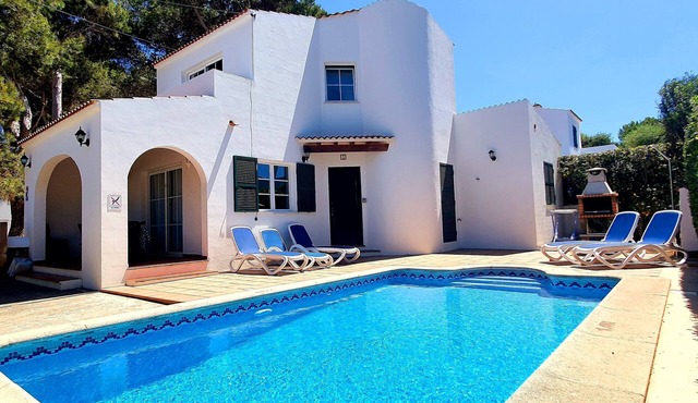Villa with private pool, at 150 m of the beach in Ciutadella de Menorca