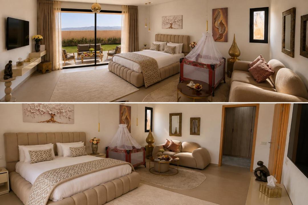 Aouguenz Villa | Proche Agadir Villa Suite vue sur l Atlas