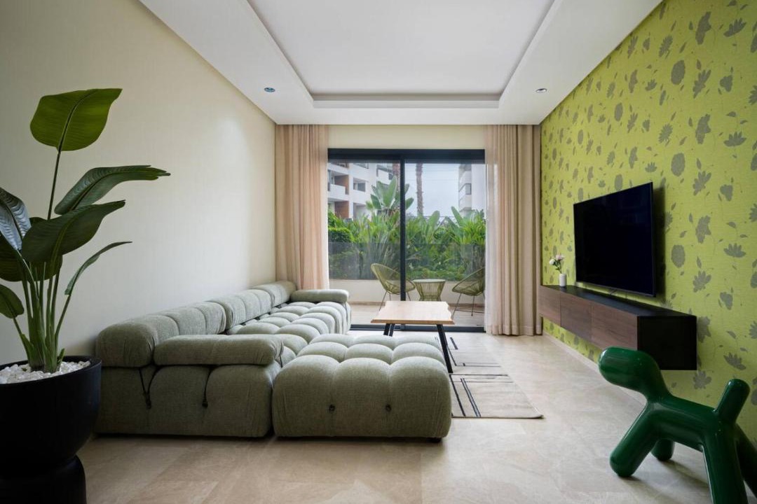 Bouskoura Apartment | Modern 2BR Duplex in Bouskoura | Pool Access | Parking