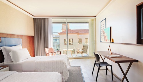 Superior Room, 2 Twin Beds, Partial Sea View