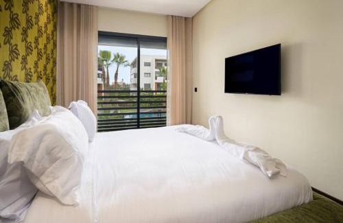 Bouskoura Apartment | Modern 2BR Duplex in Bouskoura | Pool Access | Parking