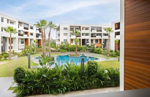 Bouskoura Apartment | Modern 2BR Duplex in Bouskoura | Pool Access | Parking