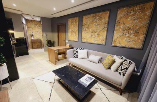Casablanca Apartment | The Twenty-Six Palmier by IB Signature - Design 1Bedroom Apt with Wifi, Parking, Self check-in, 24 x7 Security - City View with terrace - Walk to Cafes! City Centre, Tram