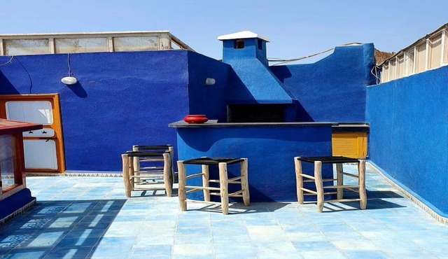 A stunning renovated Townhouse in the Mellah area of the Essaouira Medina.