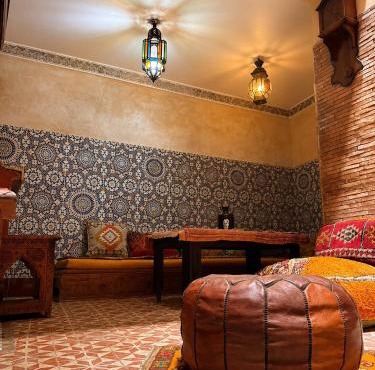 Authentic 5-Bedroom Medina House with Patio, Gym & Workspace