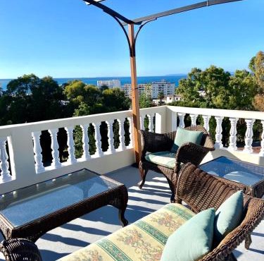 spacious villa roof view